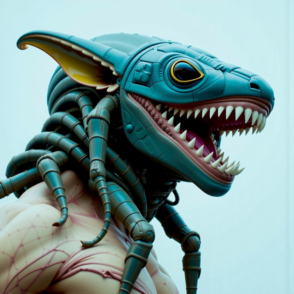 Muscular creature with exoskeleton