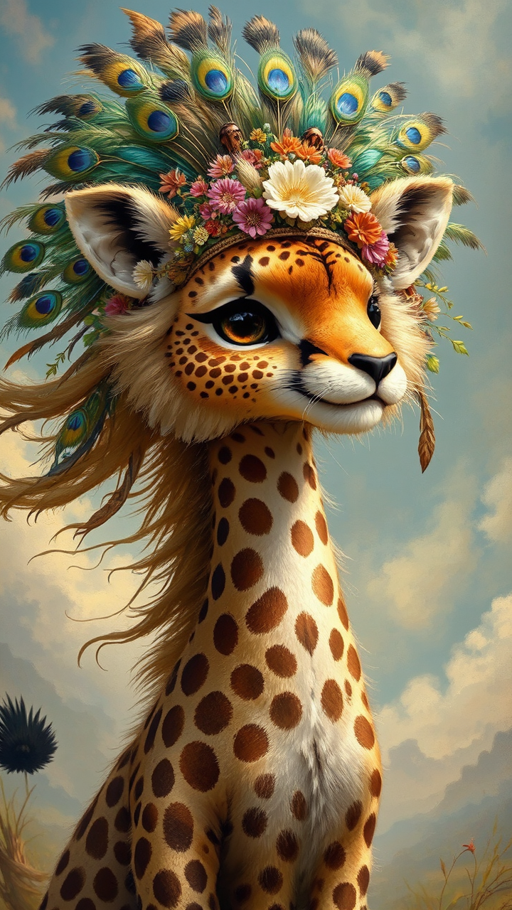 Hybrid creature with long