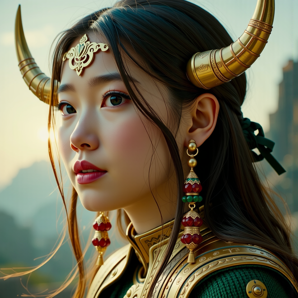 Girl Viking in a