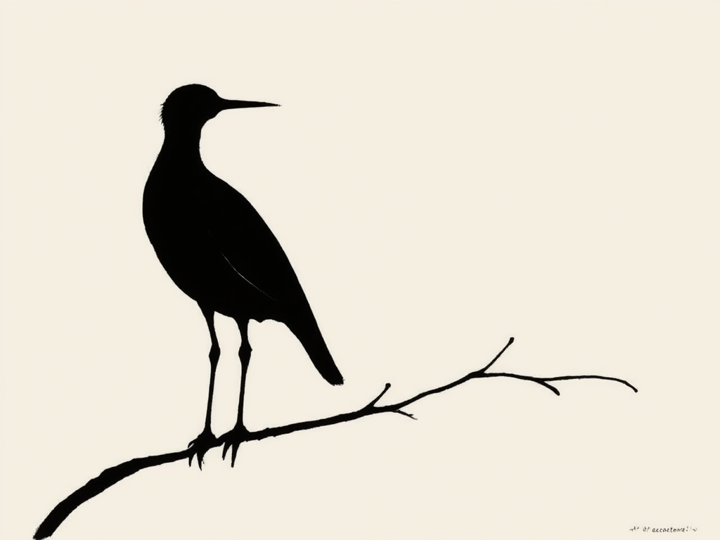 Bird in line drawing