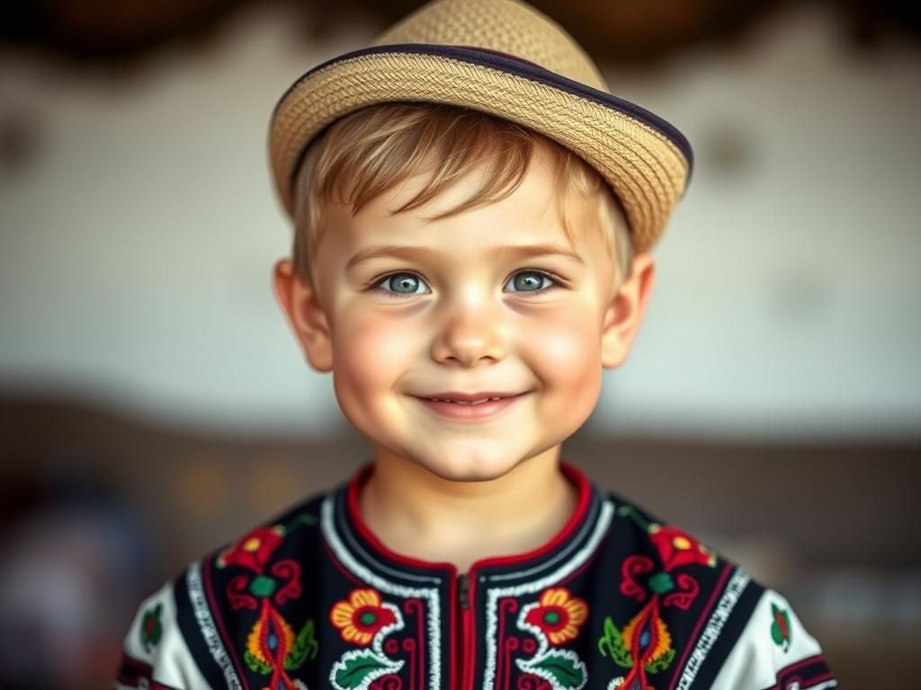 Little Sasha's Happy Childhood