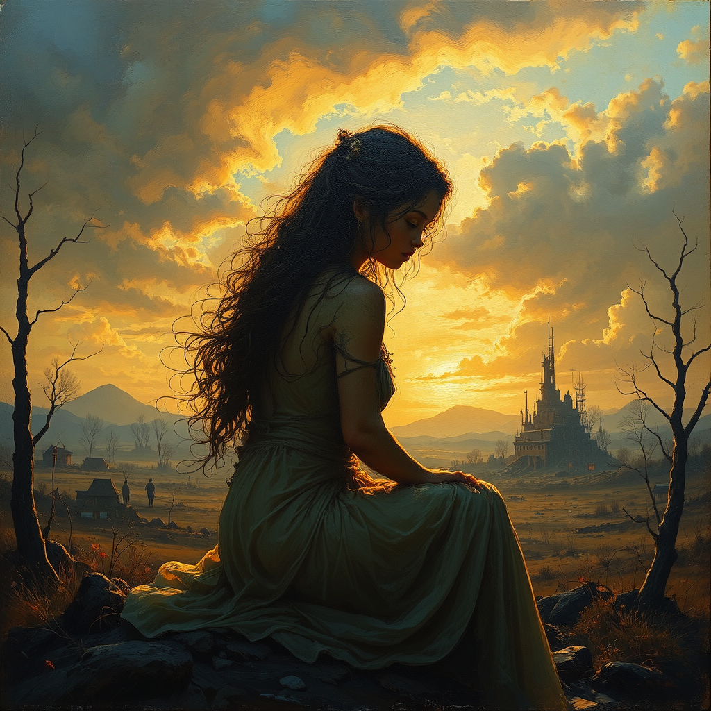 A serene landscape before