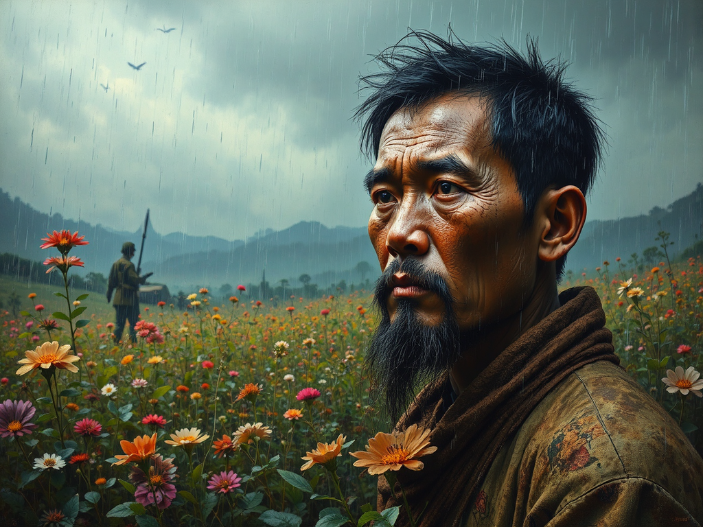 Hyperrealistic Philippine portrait in