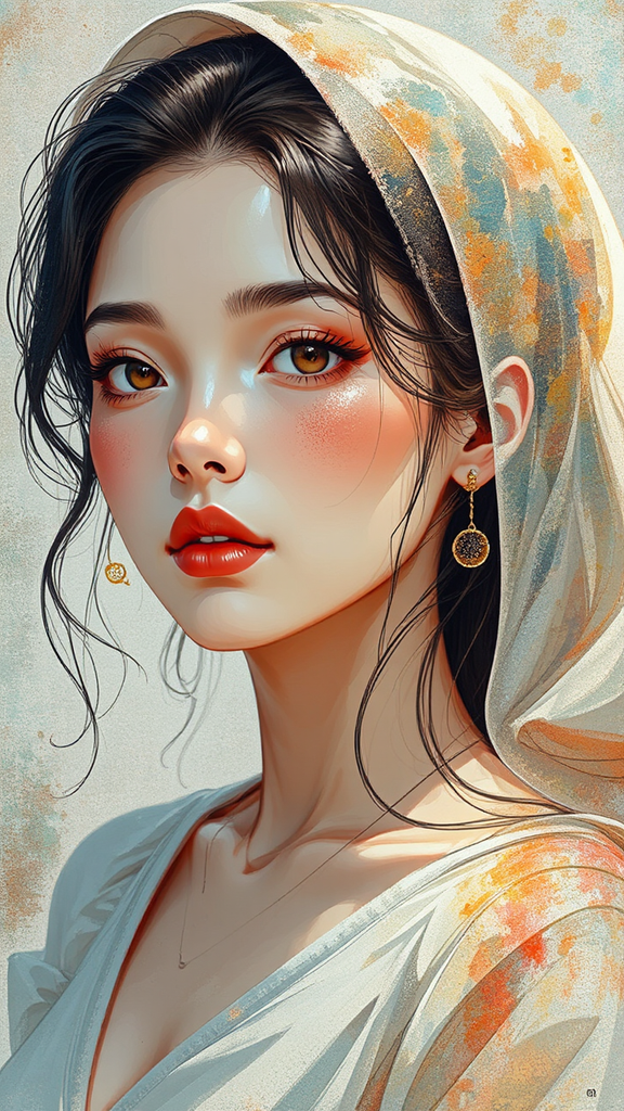Woman in an artistic