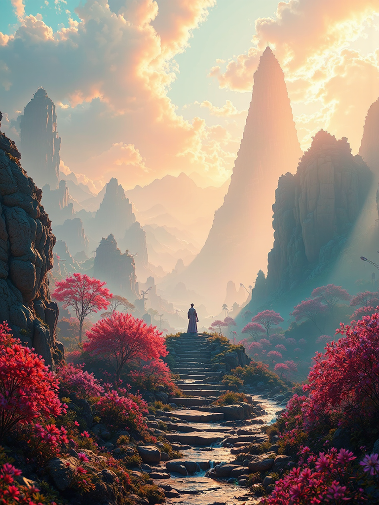 Highly detailed, cinematic landscape