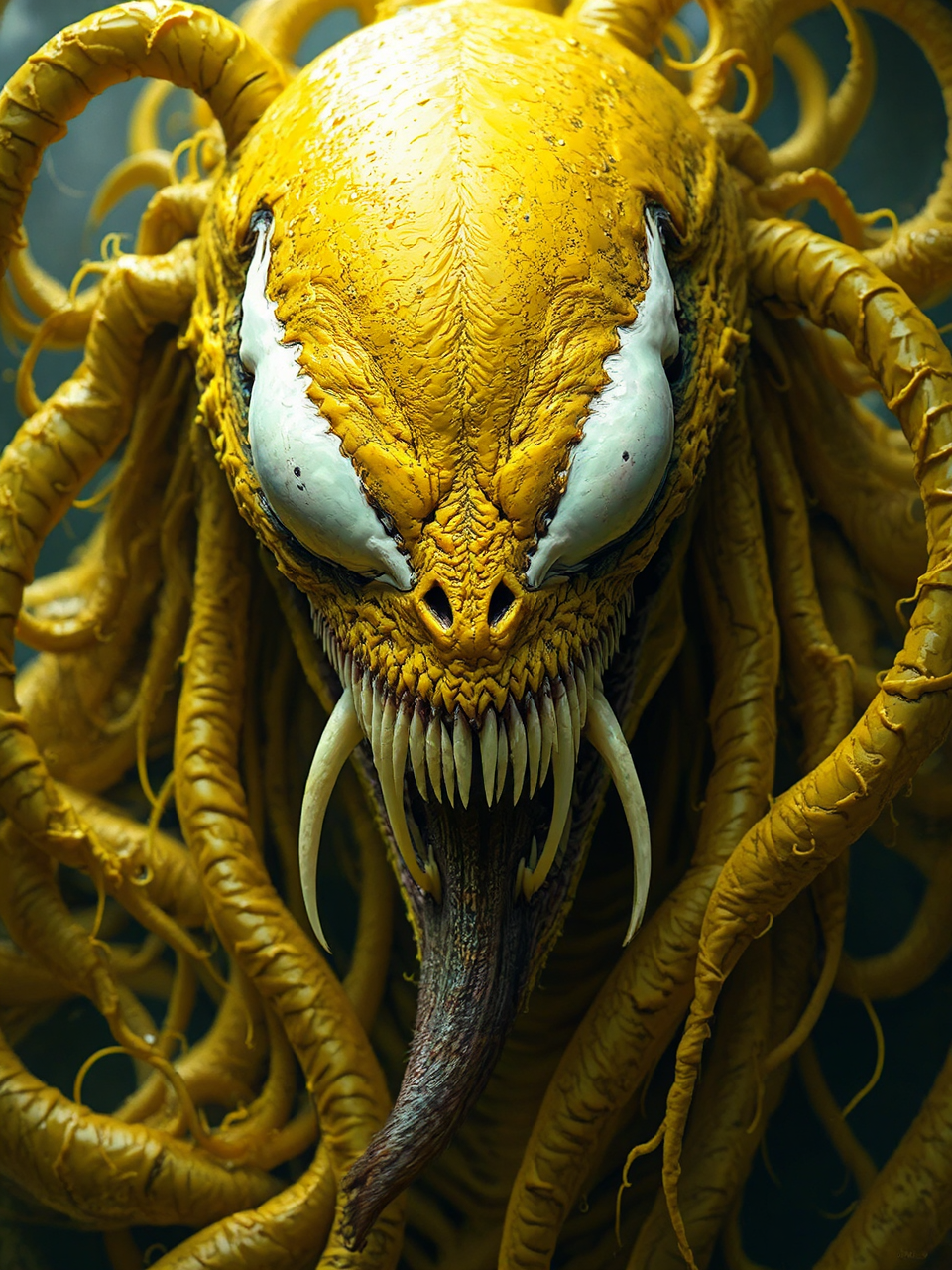 A yellow creature with