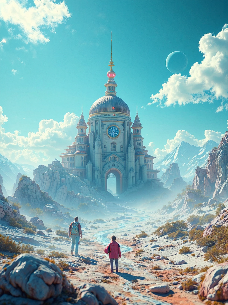 Time traveling landscape in