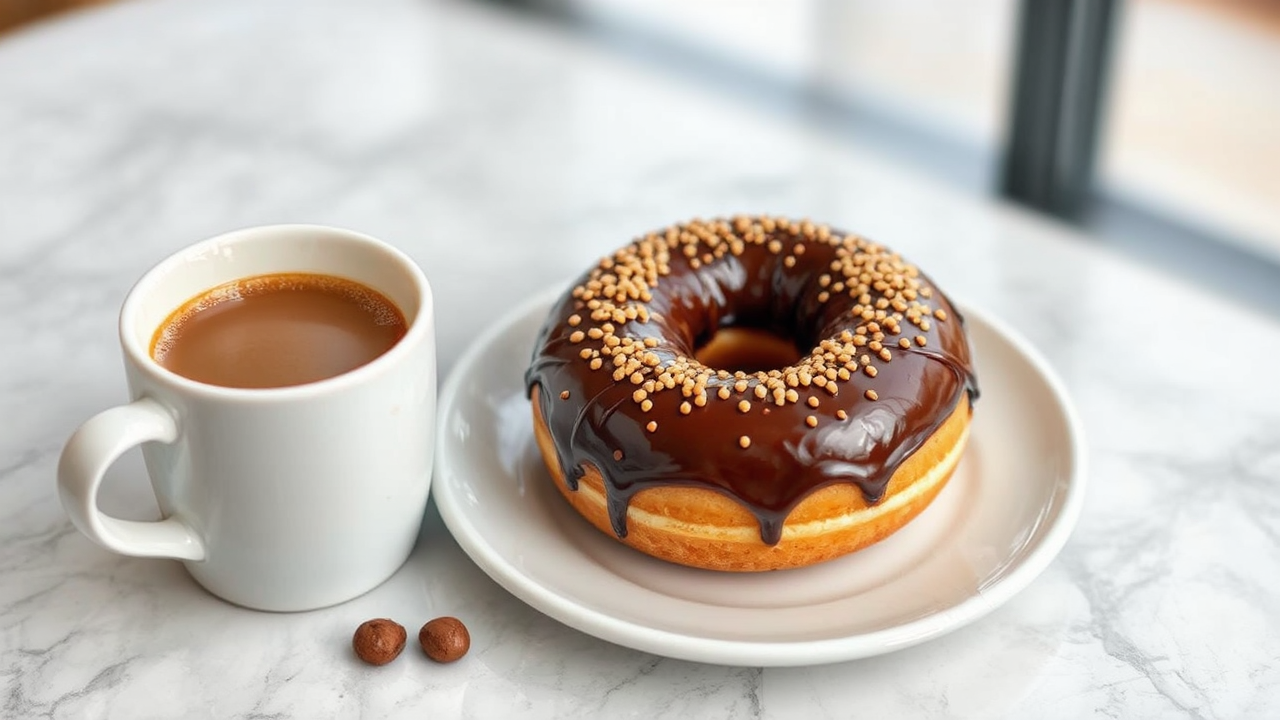 A delicious donut with