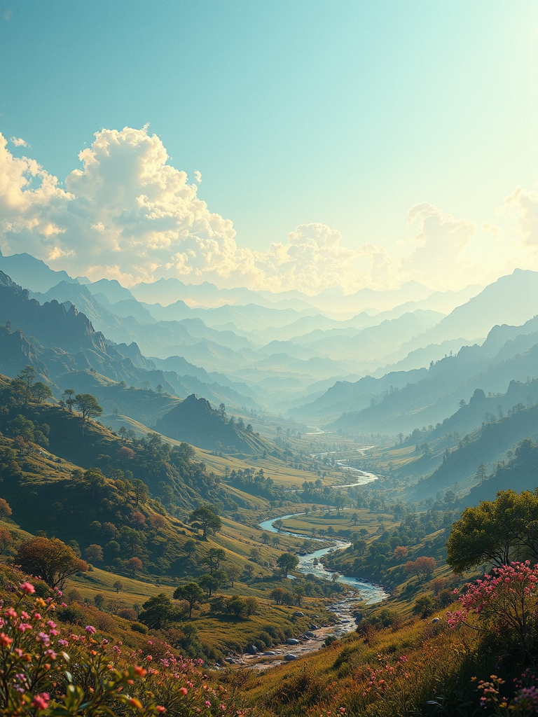 Highly detailed realistic landscape.
