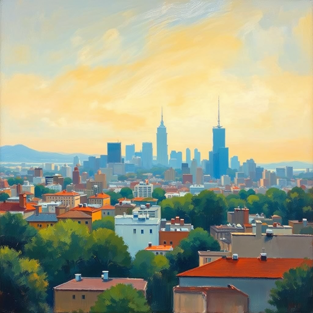 Beautiful oil painting of