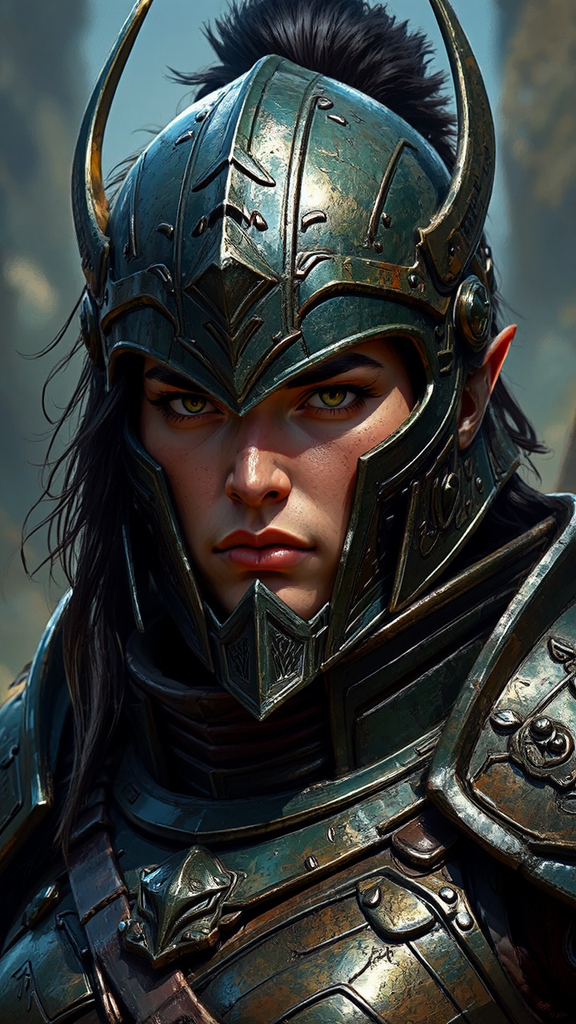 Detailed portrait of an