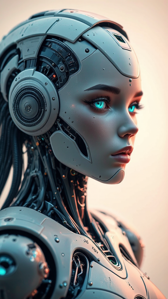 Female robot made from