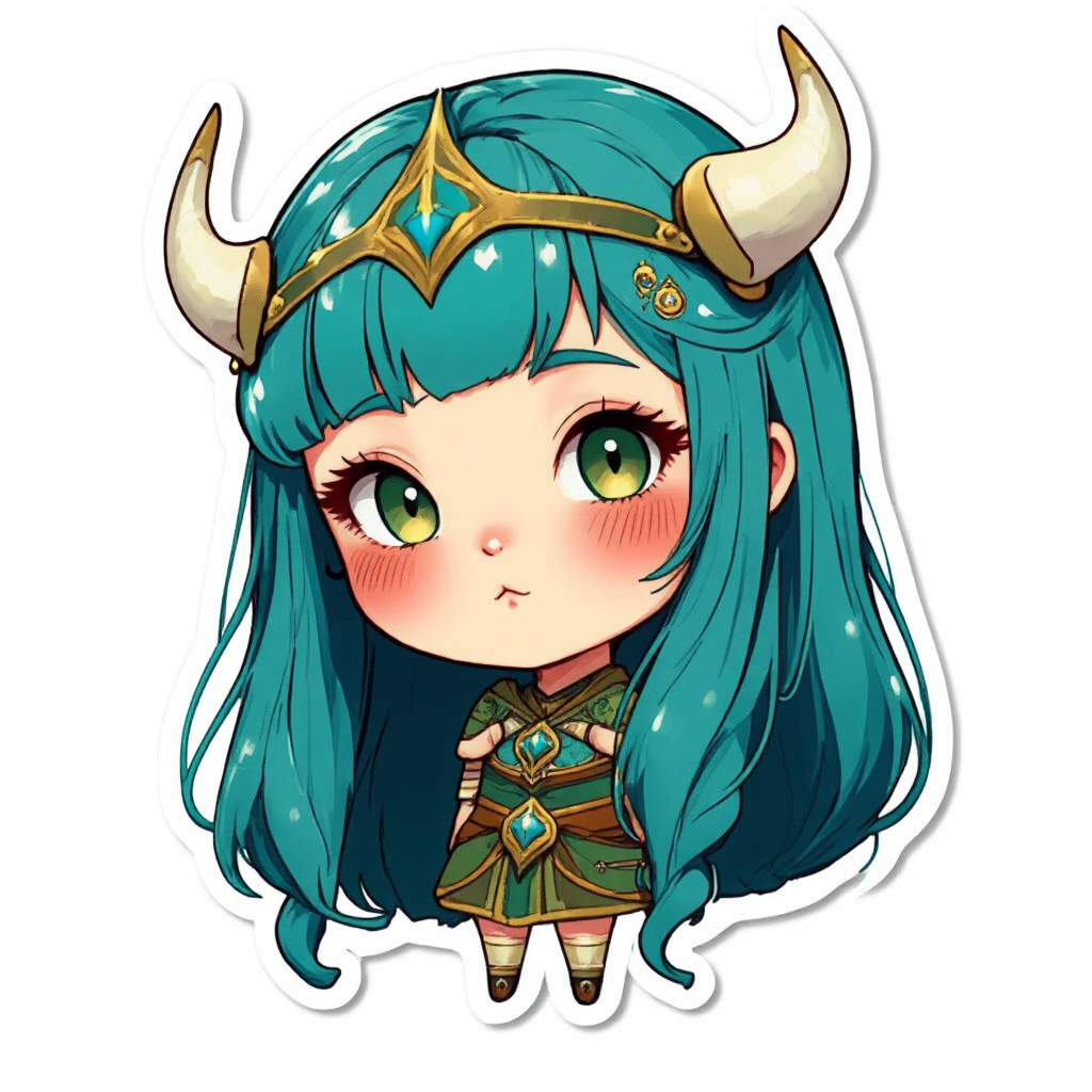 Viking girl in Chibi