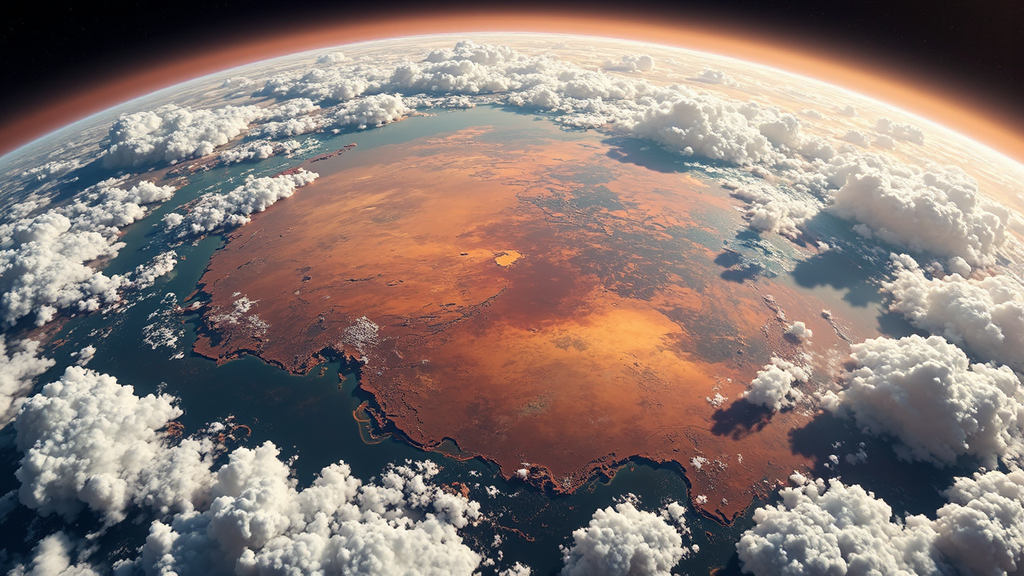 Realistic Mars photo with
