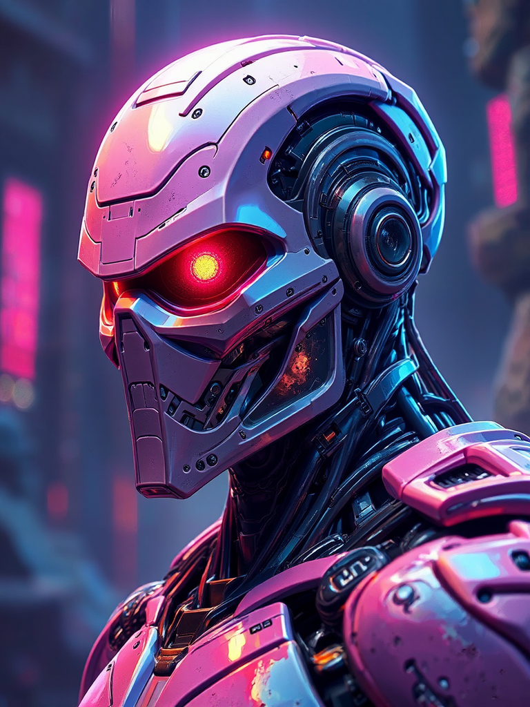 Cyborg robot ninja with
