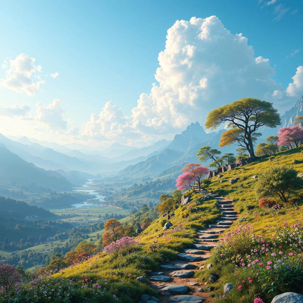 Beautiful highly detailed landscape