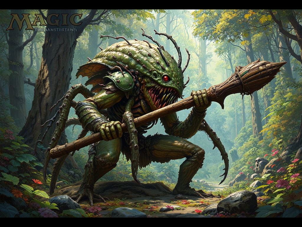 Anthropomorphic rutabaga with sword.