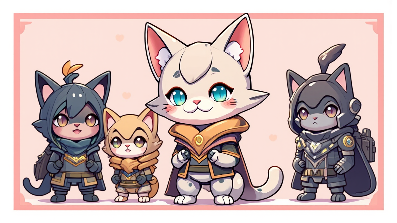 Kawaii chibi character illustration.