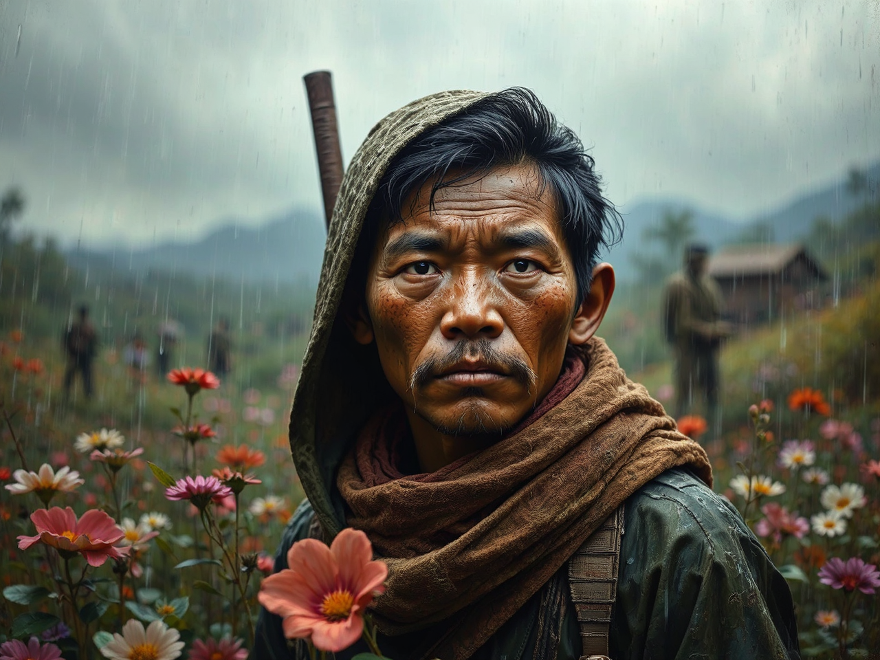 Hyperrealistic portrait of Philippines