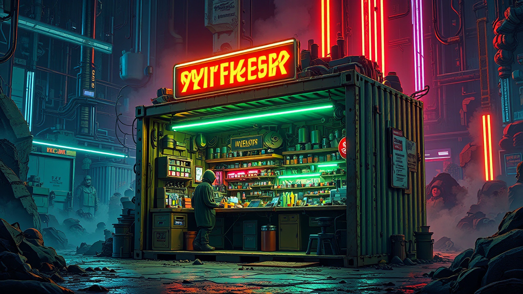 Small sci-fi junkshop in