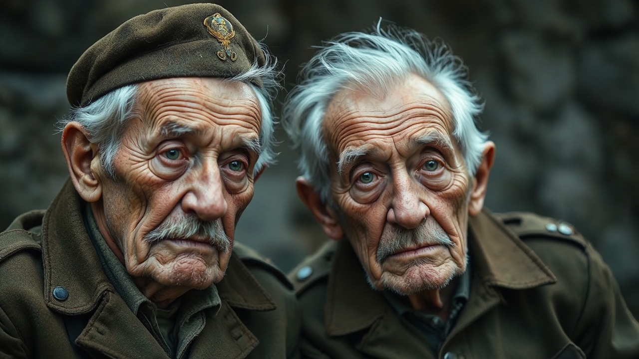 Old war friends reminiscing