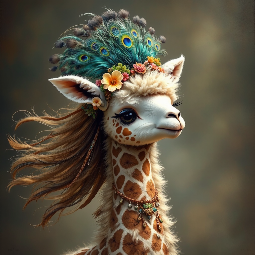 Cute mixed creature with