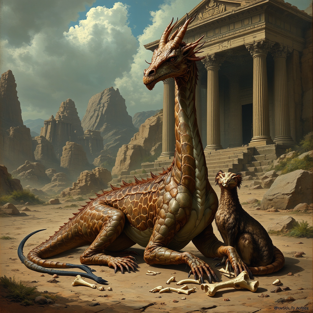 Fantasy creature with a