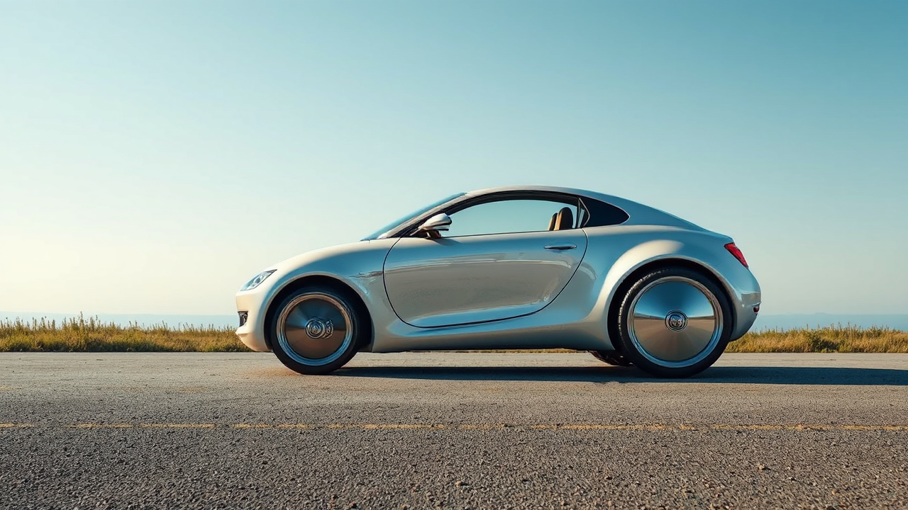 Car with trike design.