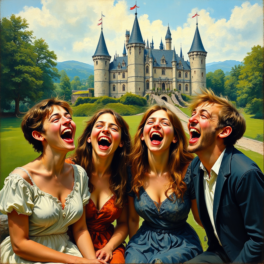 Group of friends laughing