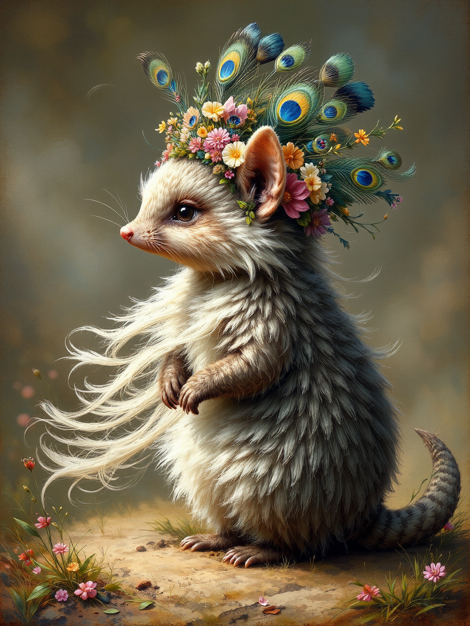 Armadillo-kitten hybrid in Renaissance