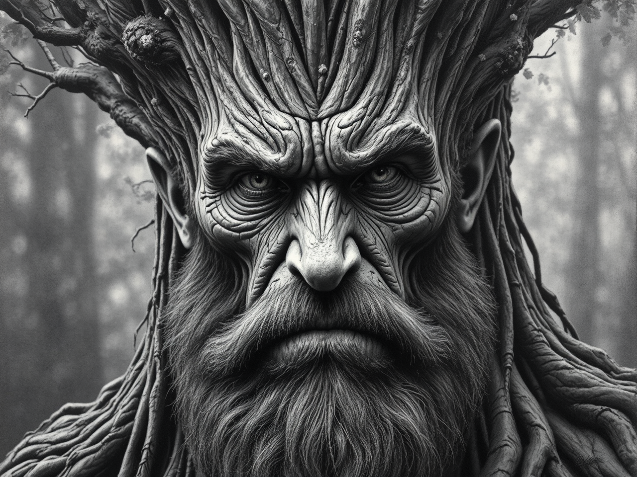 Majestic tree man in