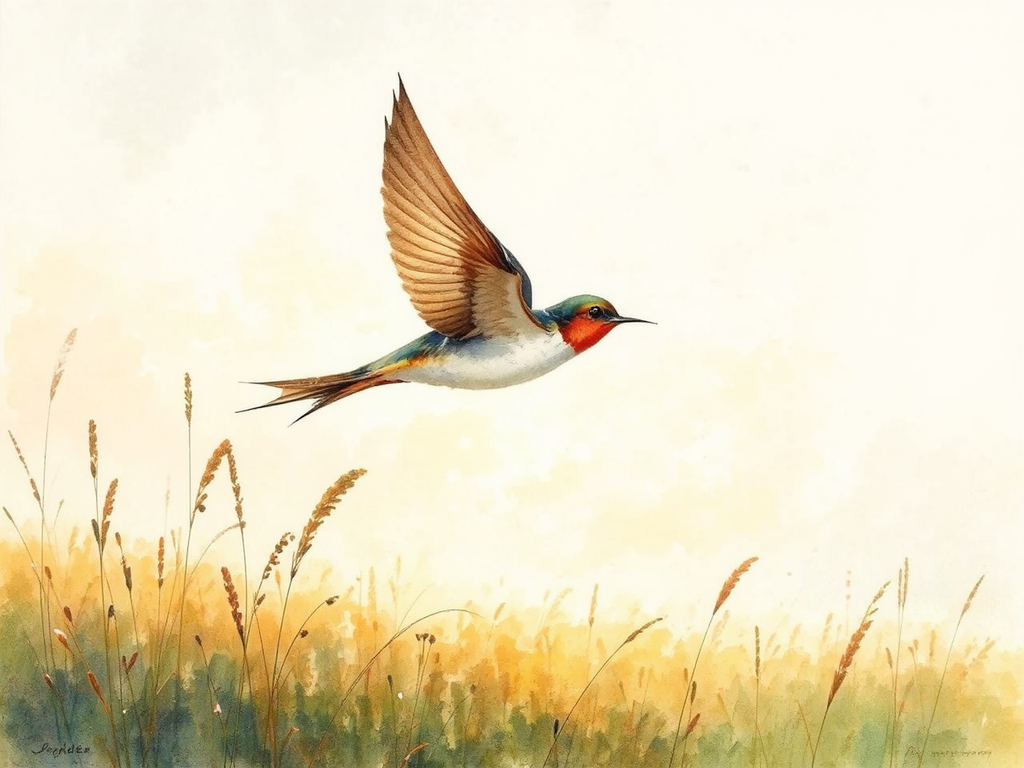 A swift in flight
