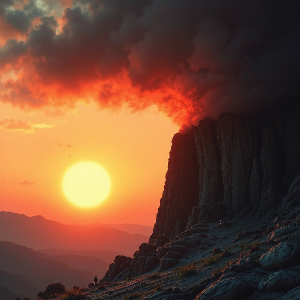 Sun sets twice in