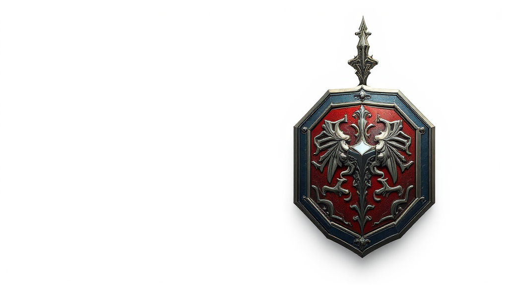 Octagonal coat of arms