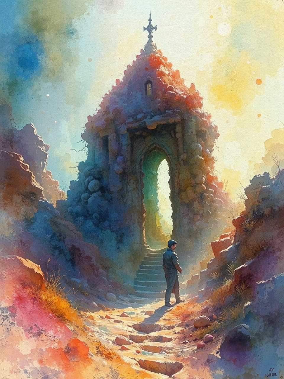 Digital artwork with vibrant