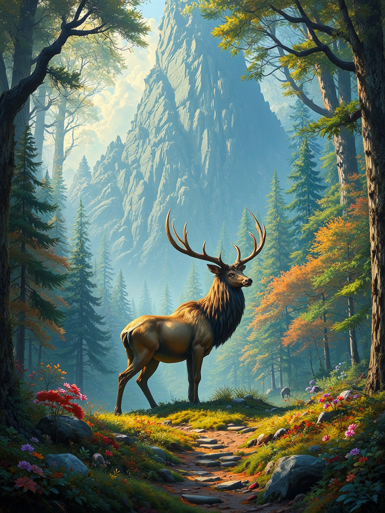 A grand stag in