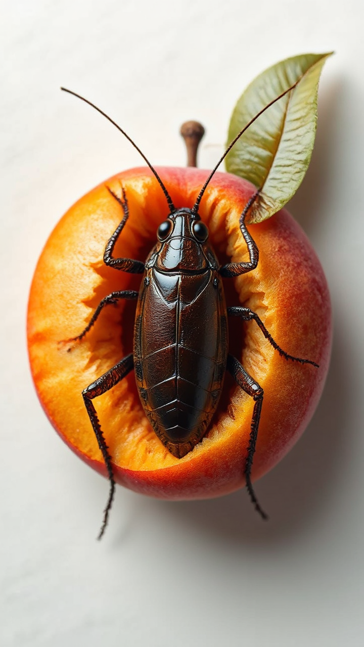 A cockroach transformed into