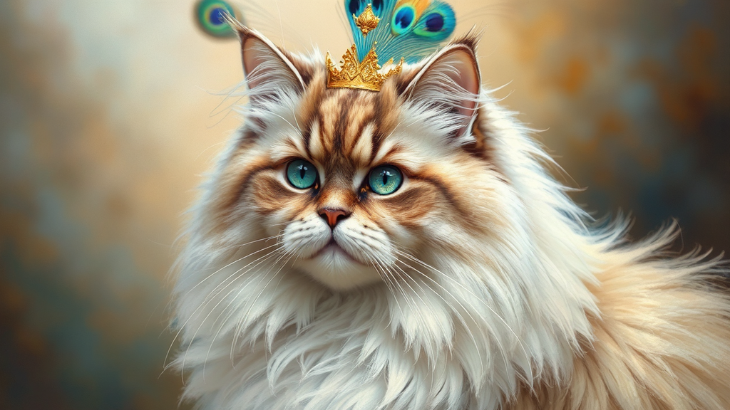 Himalayan cat in a