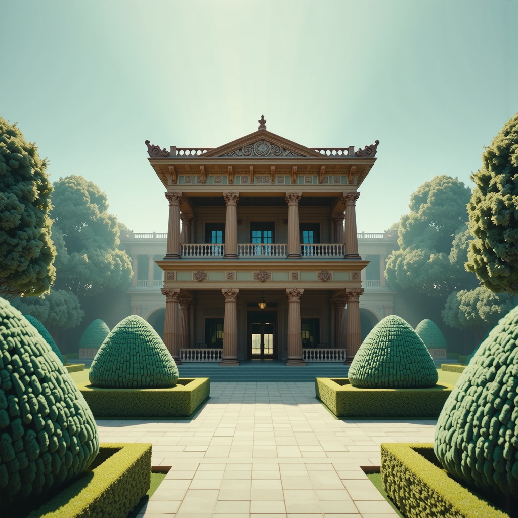 Ancient temple with ornate