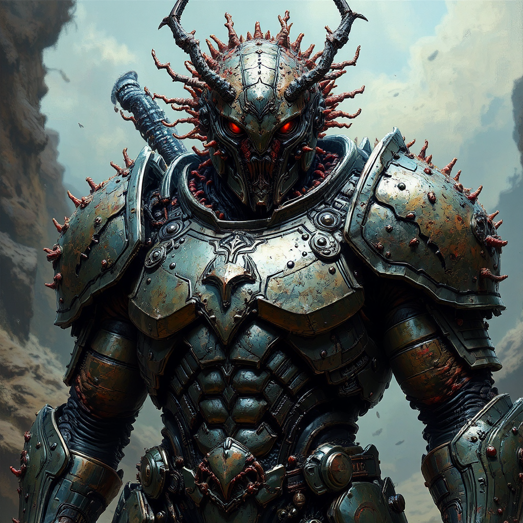 A sci-fi armored creature.