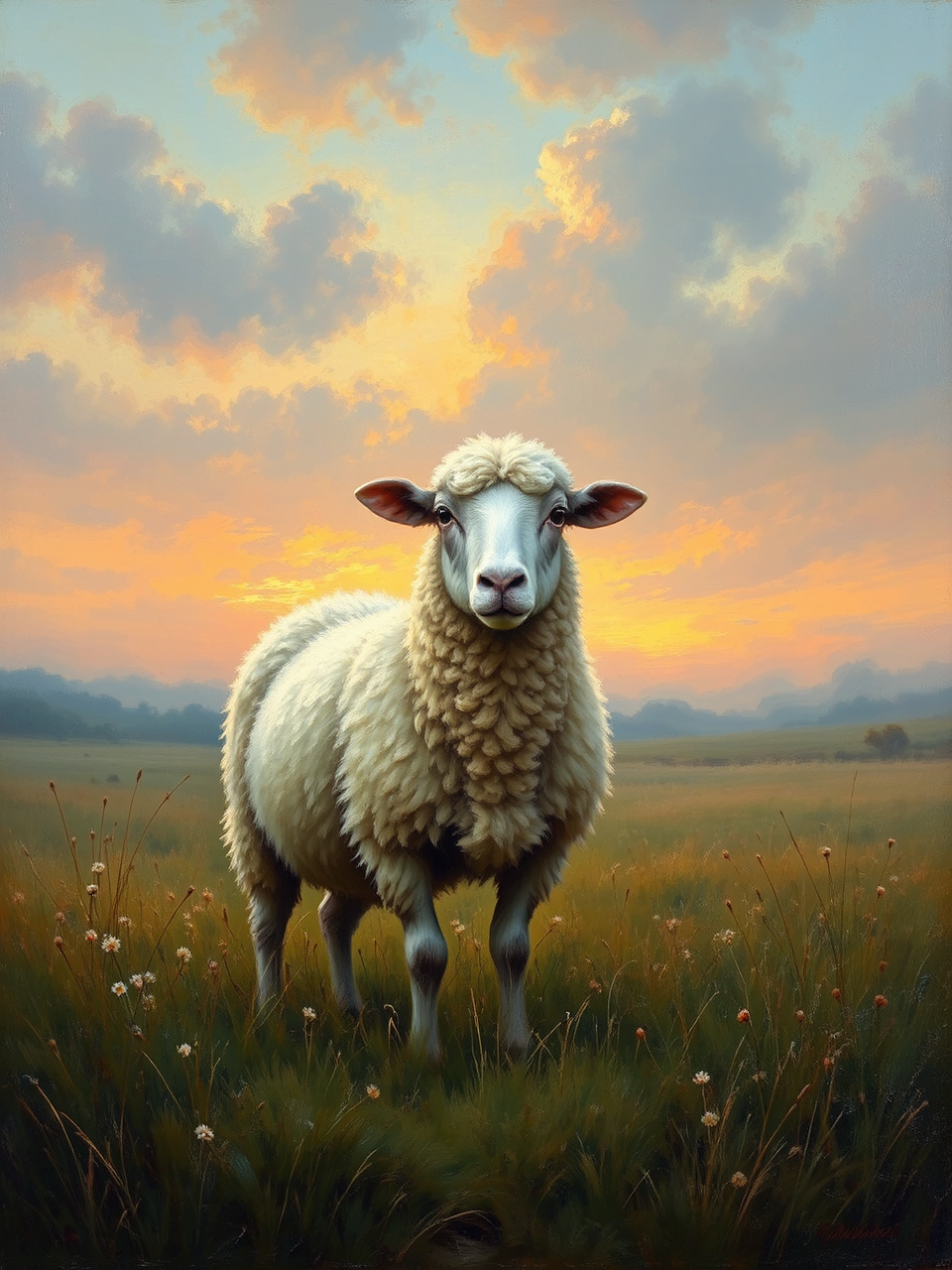 A sheep in a