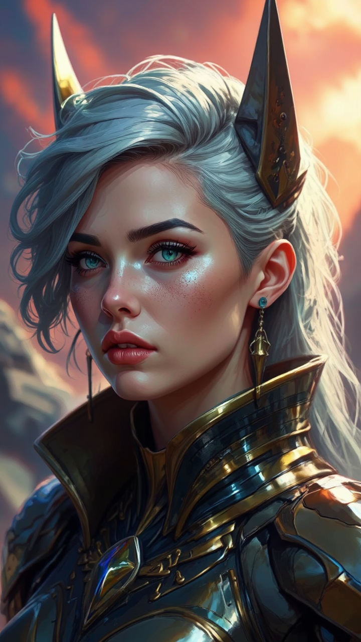 Highly detailed digital portrait