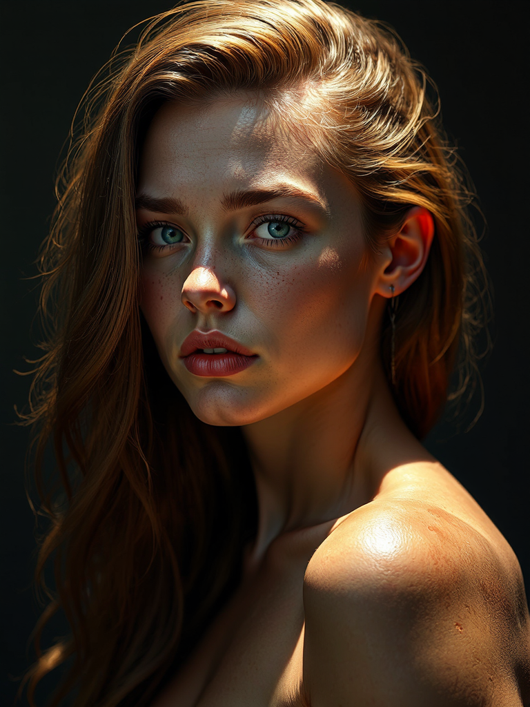 Detailed portrait of a