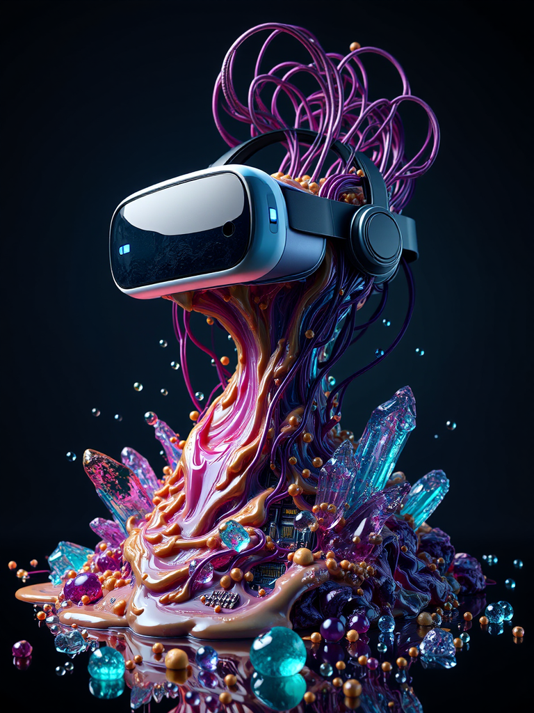 3D VR headset with