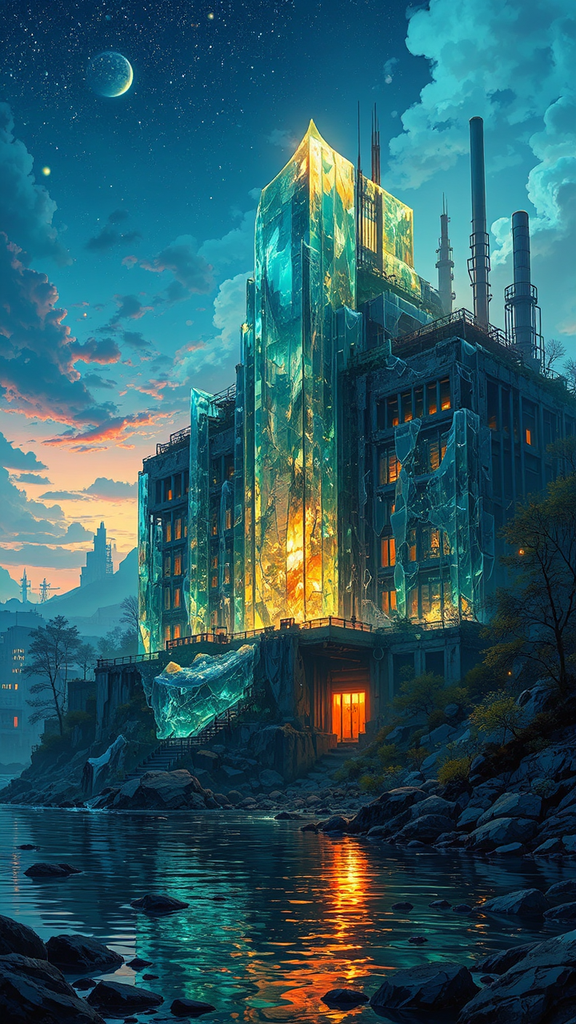 Hyperdetailed anime illustration of