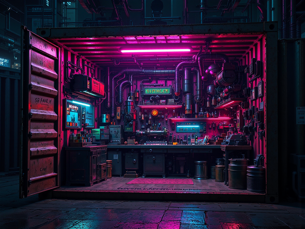 Small sci-fi machine shop