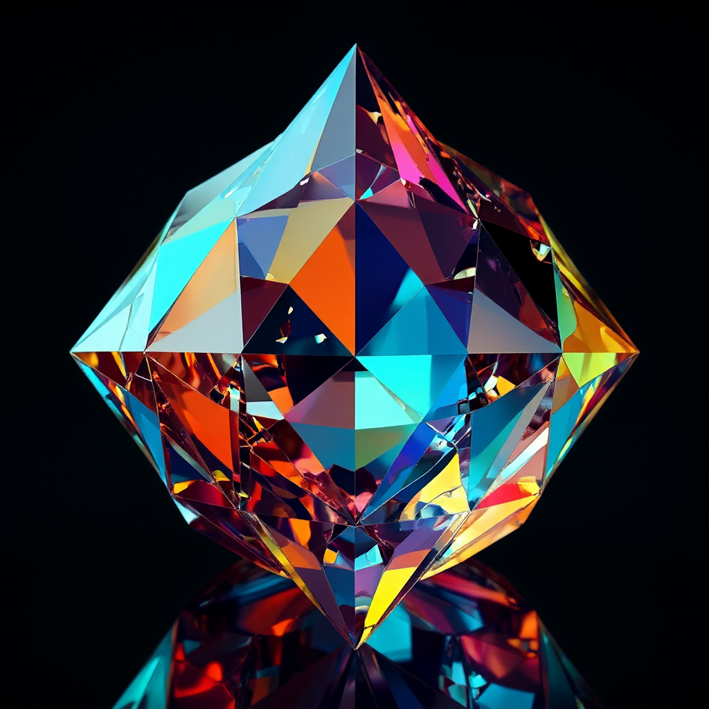 Triangles form a crystal