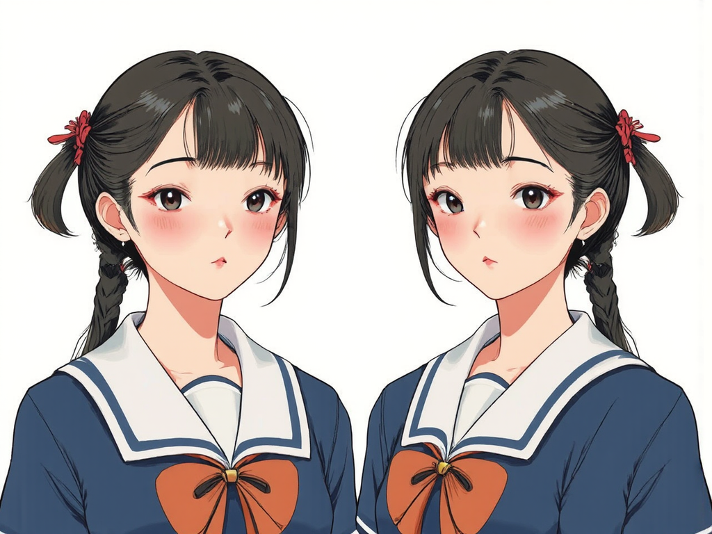 Beautiful woman in school