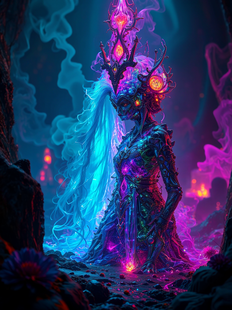 Vibrant artwork with high