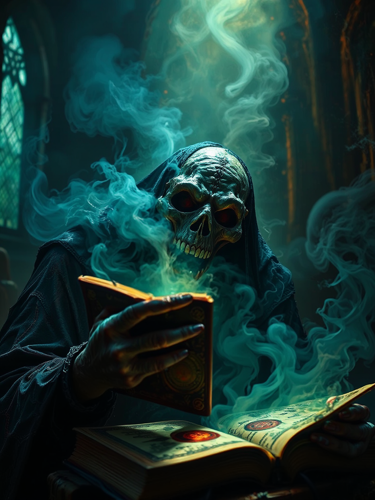 A grimoire with a